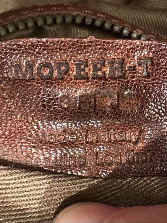 Bally Mopeeh Quilted Leather Shoulder Bag Brown Chain Medallion Y2K Italy - Picture 14 of 14